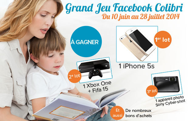 Concours Facebook Colibri : gagnez un iPhone 5s et de nombreux lots ! Concours Facebook Colibri : gagnez un iPhone 5s et de nombreux lots !